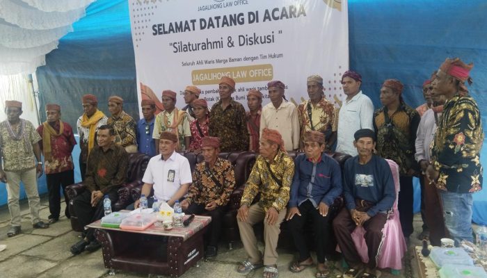 Silahturahmi Dan Diskusi Seluruh Ahli Waris Marga Baman Dengan Tim Hukum Jagalihong Law Office