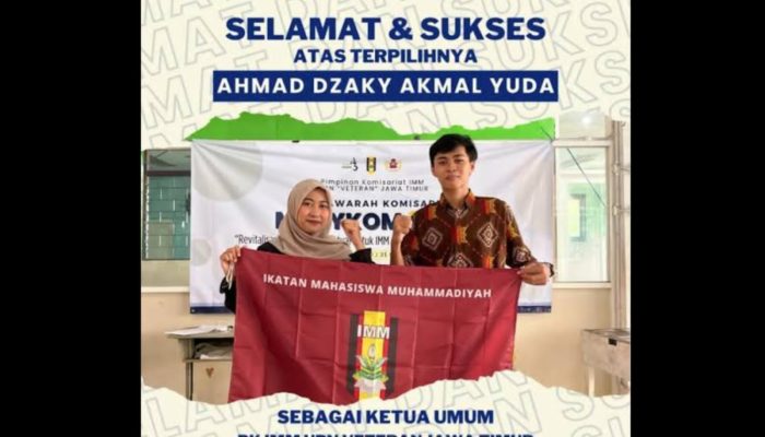Ahmad Dzaki Akmal Yuda Ketum IMM UPN Veteran Jatim Ucap Selamat Peresmian Kantor DPD RI Perwakilan Jatim