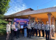 HUT Lalulintas Bhayangkara Ke 70, Kasat Lantas Polres Banyuasin Lakukan Anjangsana Ke Purnawirawan Polri
