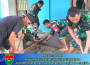 HUT ke-80 TNI, Kodim 0428/Mukomuko Gelar Giat Baksos Pembersihan Pengecatan dan Rehab Masjid Al-Muhajirin.