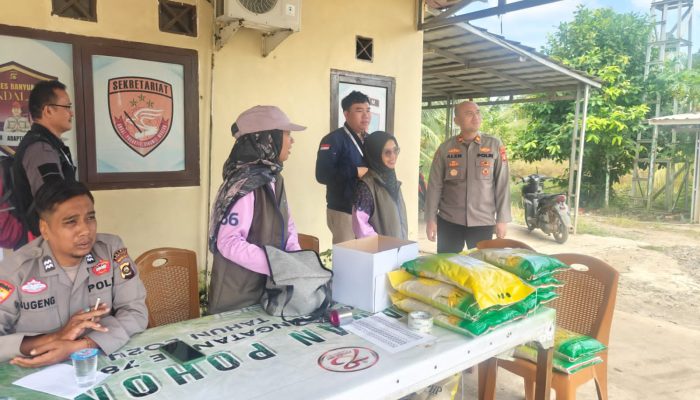 Polsek Tanjung lago Sukses Distribusikan 8 Ton Beras Murah Dapat Apresiasi Masyarakat