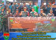 Menyambut HUT TNI ke-80,Kodim 0428/Mukomuko Melaksanakan Karya Bhakti dan Bhakti Sosial Pembersihan Pasar