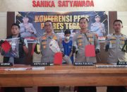 Polres Tegal Gagalkan Aksi Anarkis, Amankan Pelaku dan Barang Bukti Berbahaya