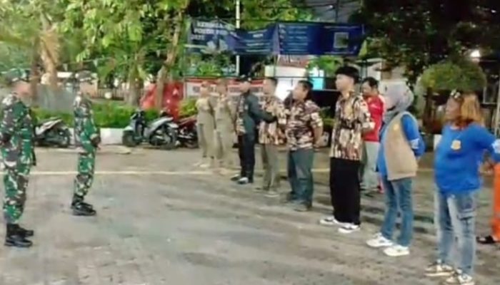 Kolaborasi Kodim 0505/JT Gelar Patroli Siskamling Bersama Komponen Pendukung di wilayah Jatinegara.