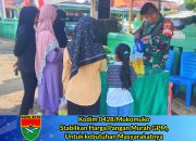 Kodim 0428/Mukomuko Stabilkan Harga Pangan Murah GPM, Untuk kebutuhan Masyarakat