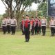 Kapolres Banyuasin pimpin apel pagi di lapangan apel Mapolres Banyuasin