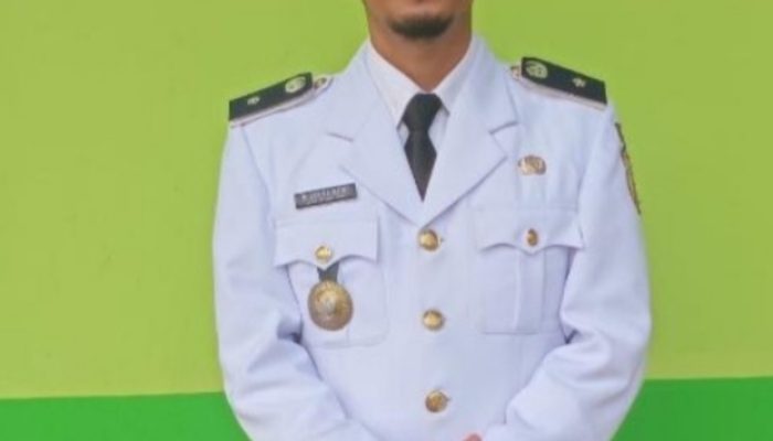 Pemdes Lagan ulu zia ul azmi menggucapkan selamat hari Lahir pancasila