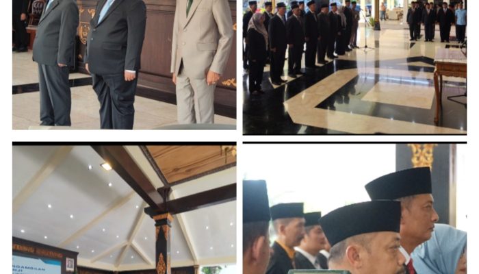 Bupati Warsubi SH,Msi. melantik 25 pejabat menejerial,tekankan profesionalisme dan pelayanan Berkualitas.