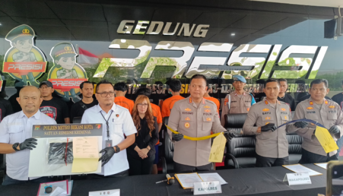 Polres Metro Bekasi Kota Ungkap Tauran Antar Gang