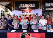 Polda jambiUngkap pencurian besi aset pemprov saat demo