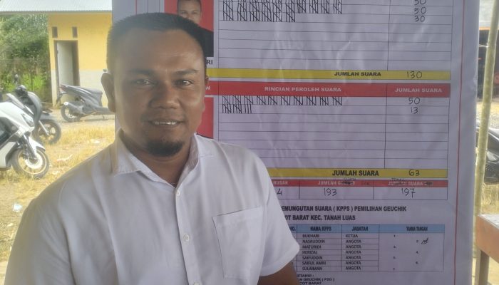 Saiful Bahri Terpilih Sebagai Keuchik Desa Cot Barat Dalam Pesta Demokrasi Untuk Masa Jabatan 2025 – 2031