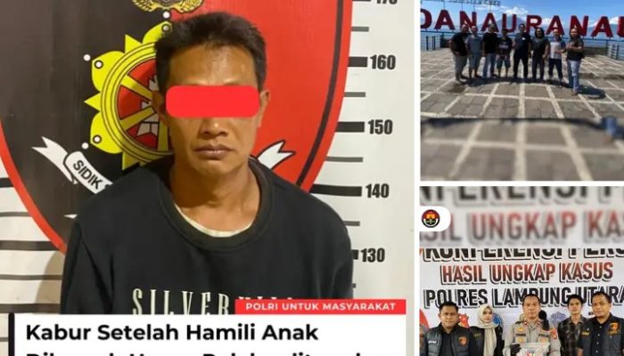 Tim Tekap 308 Polres Lampung Utara Berhasil Amankan Pelaku Pencabulan Anak dibawah Umur Desa Sabuk Empat