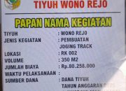 Pemerintah Tiyuh Wonorejo Kabupaten Tulang Bawang Barat Realisasikan DD Tahap II 2025 Bangun Joging Track