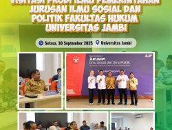 Plt Sekda Tebo Hadiri Visitasi Prodi Ilmu Pemerintahan Universitas Jambi