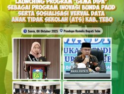 Wakil Bupati Tebo Launching Program GEMA DIPA sebagai Inovasi Bunda PAUD Kabupaten Tebo