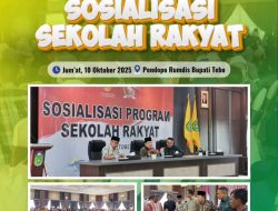 Wakil Bupati Tebo Hadiri Sosialisasi Sekolah Rakyat dan Penyerahan Bantuan Sosial dari Kemensos RI