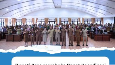 Bupati Karo membuka Rapat Koordinasi Tim Percepatan Penurunan Stunting (TPPS) tahun 2025