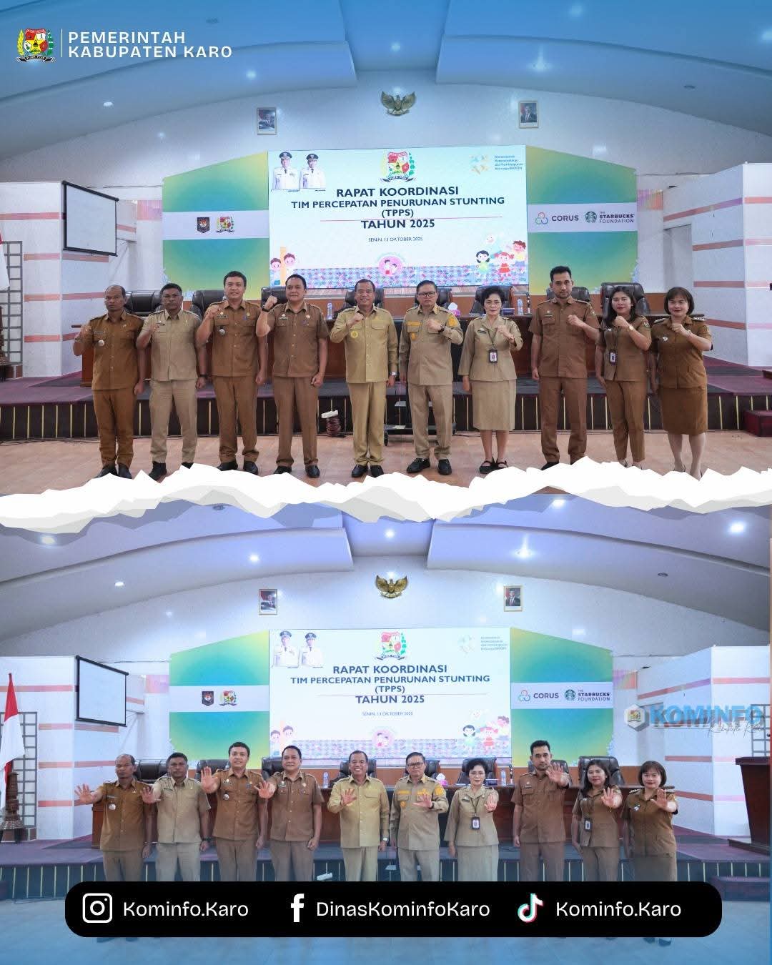 bupati karo membuka rapat koordinasi tim percepatan penurunan stunting (tpps) tahun 2025 2 Fb Img 1760349191875