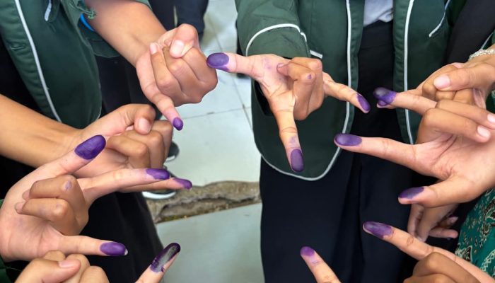 Satu surat suara,seribu harapan pemilihan OSIM MTsN 2 tanjabtim sukses di gelar