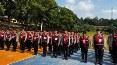Sat Samapta Polres Banyuasin Gelar Latihan Menembak Flashball Bersama Dit Samapta Polda Sumsel
