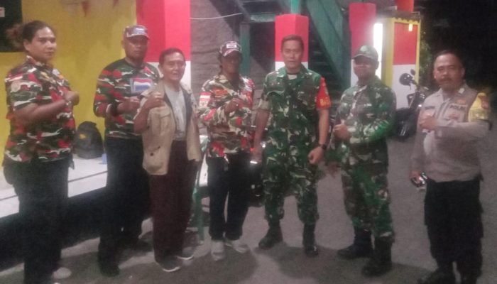 Kolaborasi Kodim 0505/JT Gelar Patroli/Siskamling Bersama Komduk di Wilayah Pasar Rebo.