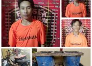 Polsek Penawartama Gagalkan Aksi Pencurian Sawit Di Pt Sip, Ringkus Tiga Pelaku Termasuk Residivis