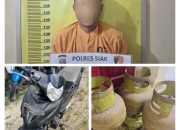 Unit Reskrim Polsek Kandis Bekuk Pelaku Pencurian Motor dan Tabung Gas di Jambai Makmur
