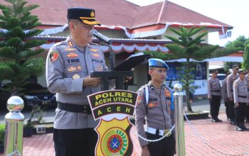kapolres aceh utara pimpin upacara sertijab 9 pejabat baru 4 Img 20251027 Wa0006