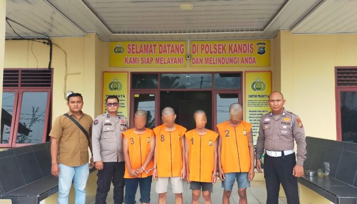 Polsek Kandis Ringkus Empat Terduga Pelaku Persetubuhan Anak Di Bawah Umur