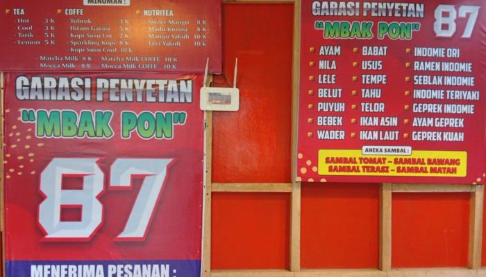Garasi Penyetan Mbak Pon 87, Inovasi Kuliner Pacitan yang Lahir dari Semangat Kolaborasi