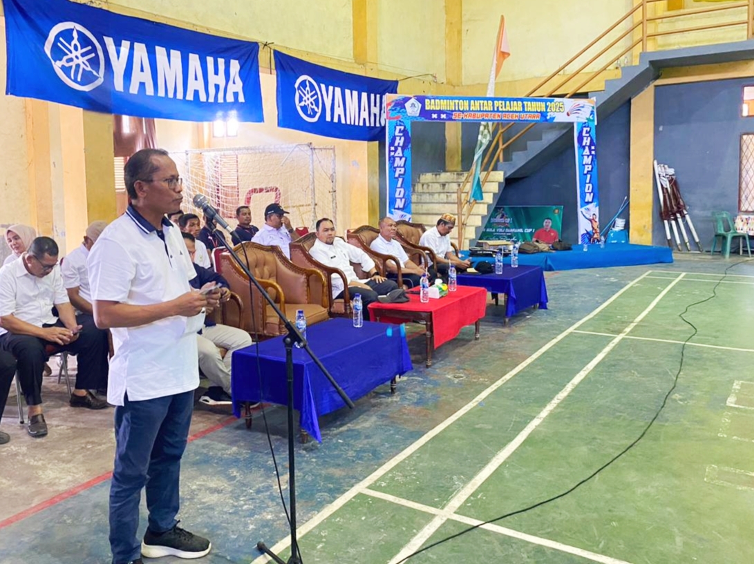 kejuaraan bulu tangkis dan atletik antar pelajar se-kabupaten aceh utara tahun 2025 resmi dibuka 3 IMG 20251015 212714