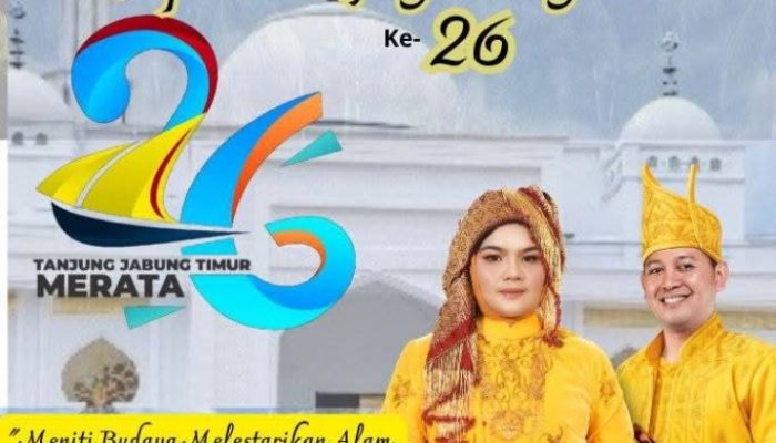 Kepala Desa Rawasari Mengucapkan selamat Ulang tahun kabupaten tanjabtim yang ke 26