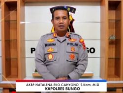 Kapolres Bungo AKBP Natalena Eko Cahyono S.Kom, M.Si Imbau Warga Hentikan Aktivitas PETI