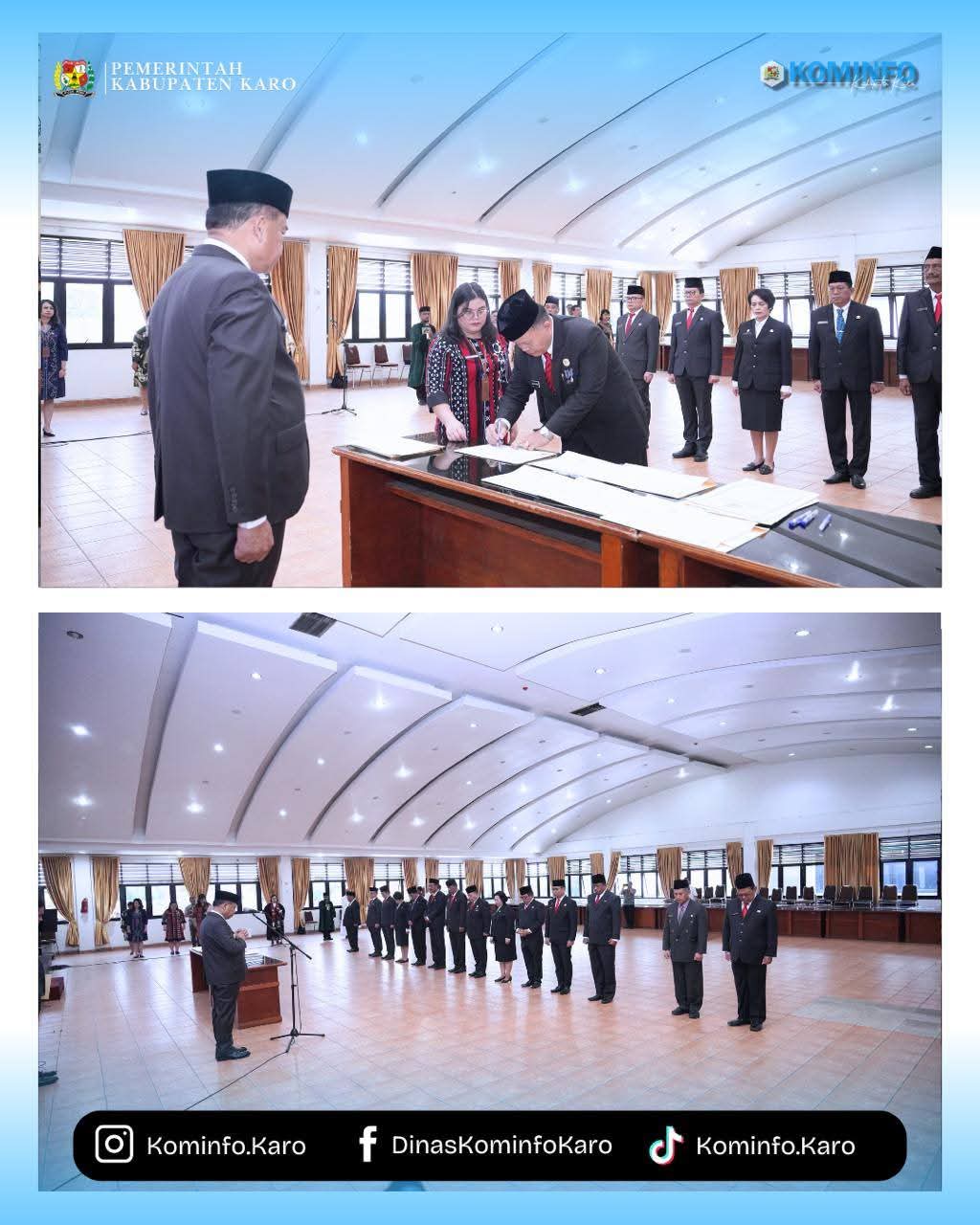 bupati karo lantik 14 pejabat pimpinan tinggi pratama, tegaskan komitmen kinerja dan evaluasi berkelanjutan 2 Fb Img 1762532080139