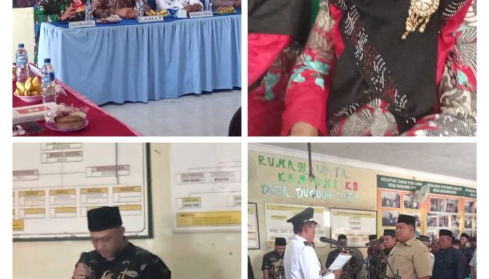 Pelantikan Dan pengambilan Sumpah Jabatan kaur perencanaan Desa Dukuh klopo kecamatan Peterongan kabupaten Jombang.