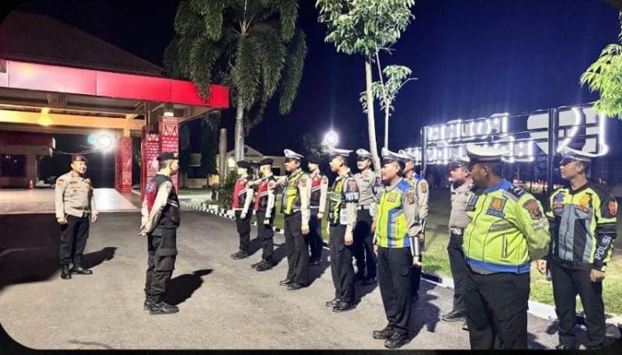 Polres Banyuasin Gelar Patroli Intensif, Wujudkan Rasa Aman Di Malam Hari