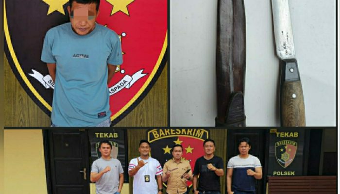 Polsek Indralaya Ungkap Kasus Sajam, Amankan Seorang Pria Di Depan Spbu Muara Meranjat