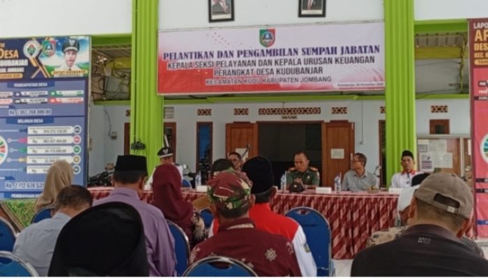 Pelantikan Dan Sumpah Dua Perangkat Desa Kudu Banjar Dilaksanakan Tertib Dan Hikmat.