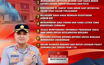 hadapi cuaca ekstrim dan potensi bencana di musim hujan,ini himbauan kapolres aceh timur* 10 F3Efb052B2Bd4B16A48De3934D758615