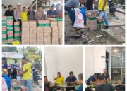 Kapolres Dan Wakil Bupati T.zainal Salurkan Bantuan Banjir, Jurnalis Aceh Timur Ikut Bantu Bagikan Ke Warga 