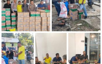 kapolres dan wakil bupati t.zainal salurkan bantuan banjir, jurnalis aceh timur ikut bantu bagikan ke warga 9 12 31 04 Img 20251209 Wa0002 768X768