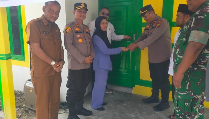 Peresmian Rumah Layak Huni Di Kandis, Wujud Sinergi Polsek Kandis Dan Baznas Provinsi Riau Untuk Masyarakat