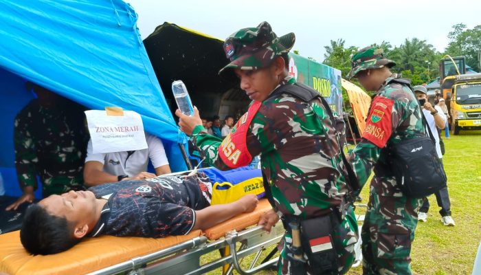 Siap Siaga, Kodim 0428/Mm Gelar Latihan Penanggulangan Bencana Alam