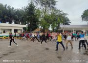 Karyawan Pt. Guna Agung Semesta Melakukan Senam Aerobik Untuk Meningkatkan Kesehatan Dan Kebugaran Tubuh