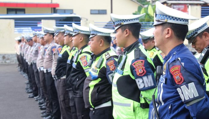 Jepang Operasi Lilin Lodaya, Satlantas Polres Purwakarta Lakukan Apel kesiapan