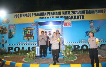 pastikan pengamanan nataru 2025, kapolres purwakarta lakukan cek pos pam 4 Img 20251220 Wa0009