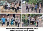 Polri Salurkan Bantuan Kemanusiaan Ke Empat Desa Dan Satu Dayah Yang Terdampak Banjir Di Aceh Timur