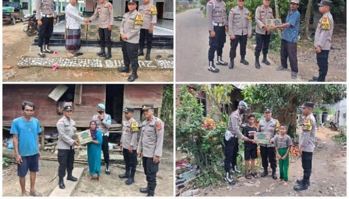 Polri Salurkan Bantuan Kemanusiaan Ke Empat Desa Dan Satu Dayah Yang Terdampak Banjir Di Aceh Timur