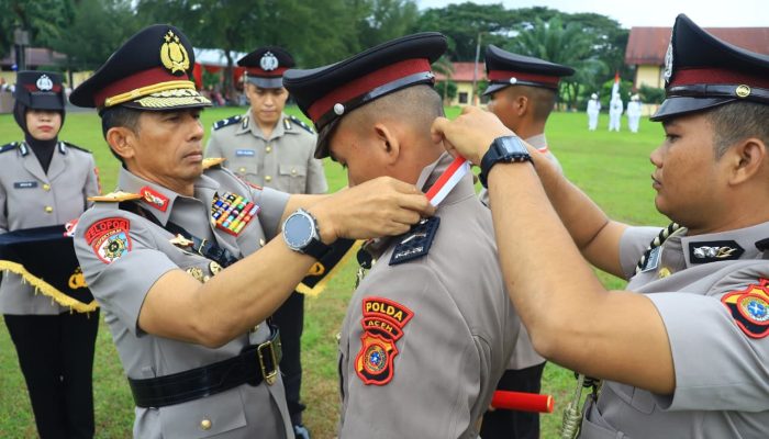 Irjen Pol. Marzuki Ali Basyah Lantik 114 Siswa Diktukba Polri di SPN Polda Aceh