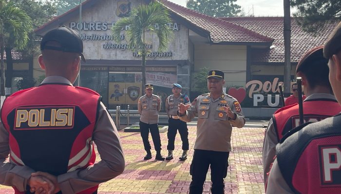 Polres Purwakarta Perkuat Pengamanan Nataru, Gelar Apel Personel Satgas Operasi Lilin Lodaya 2025